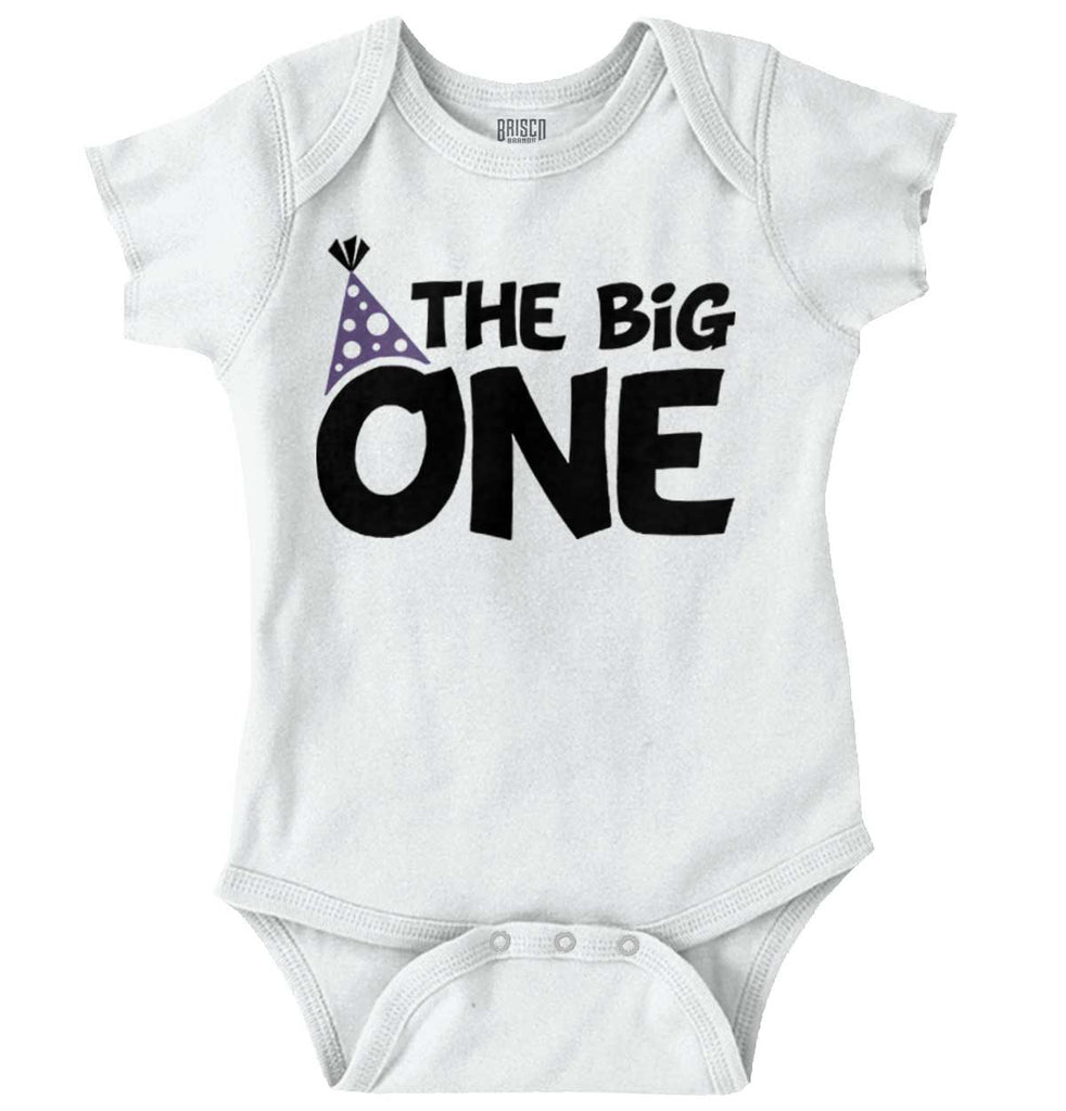 Big One Romper Bodysuit-Direct To Garment Print-Brisco Baby