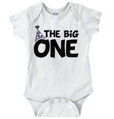 Big One Romper Bodysuit-Direct To Garment Print-Brisco Baby