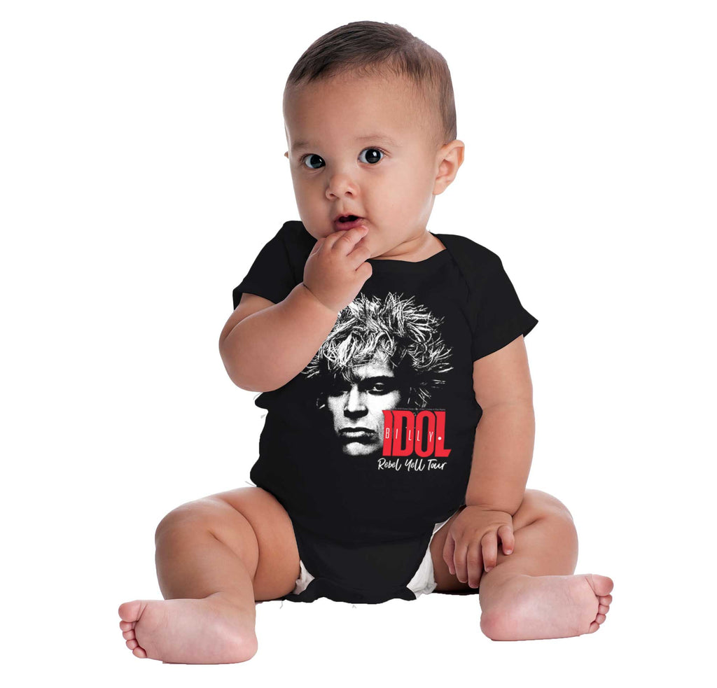 Rebel Yell Tour Romper Bodysuit-Direct To Garment Print-Brisco Baby