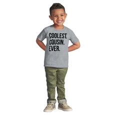 Coolest Cousin Ever Infant Toddler T Shirt-Direct To Garment Print-Brisco Baby
