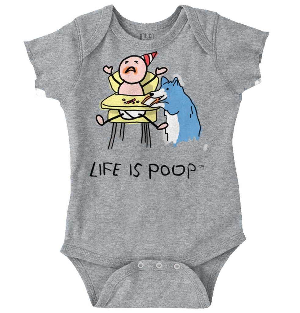 Dog Baby Food Romper Bodysuit-Direct To Garment Print-Brisco Baby