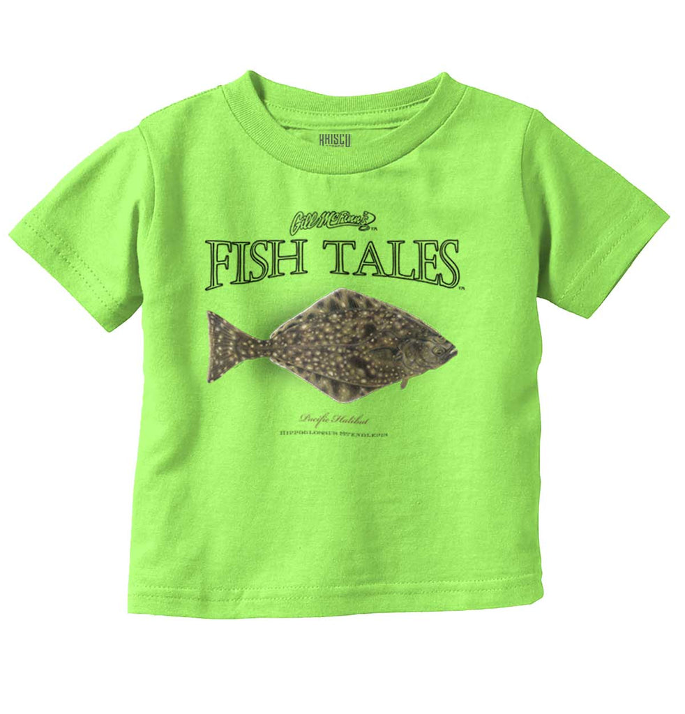 Pacific Halibut Infant Toddler T Shirt-Direct To Garment Print-Brisco Baby