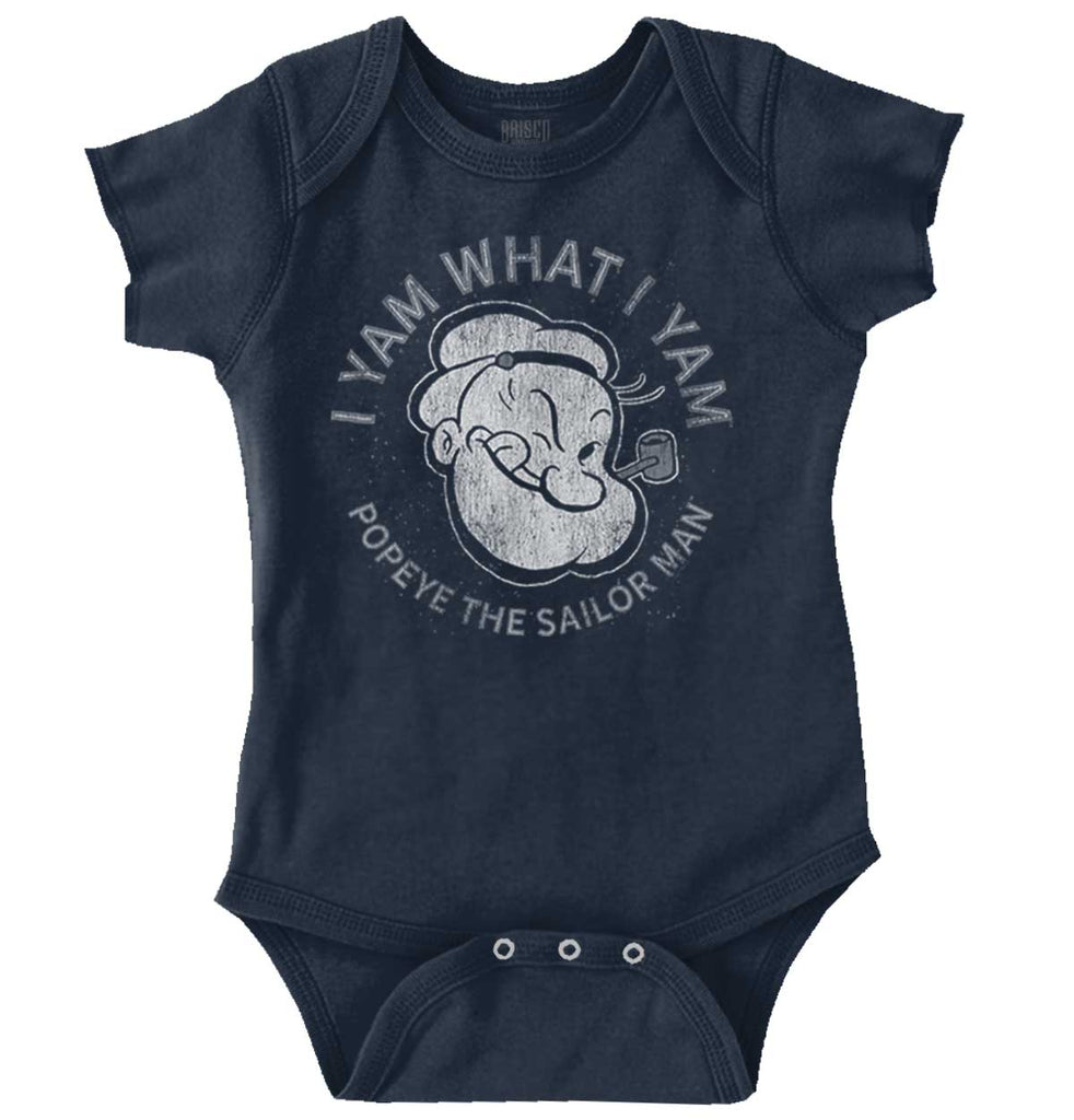 I Yam What I Yam Romper Bodysuit-Direct To Garment Print-Brisco Baby