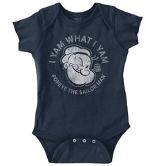 I Yam What I Yam Romper Bodysuit-Direct To Garment Print-Brisco Baby