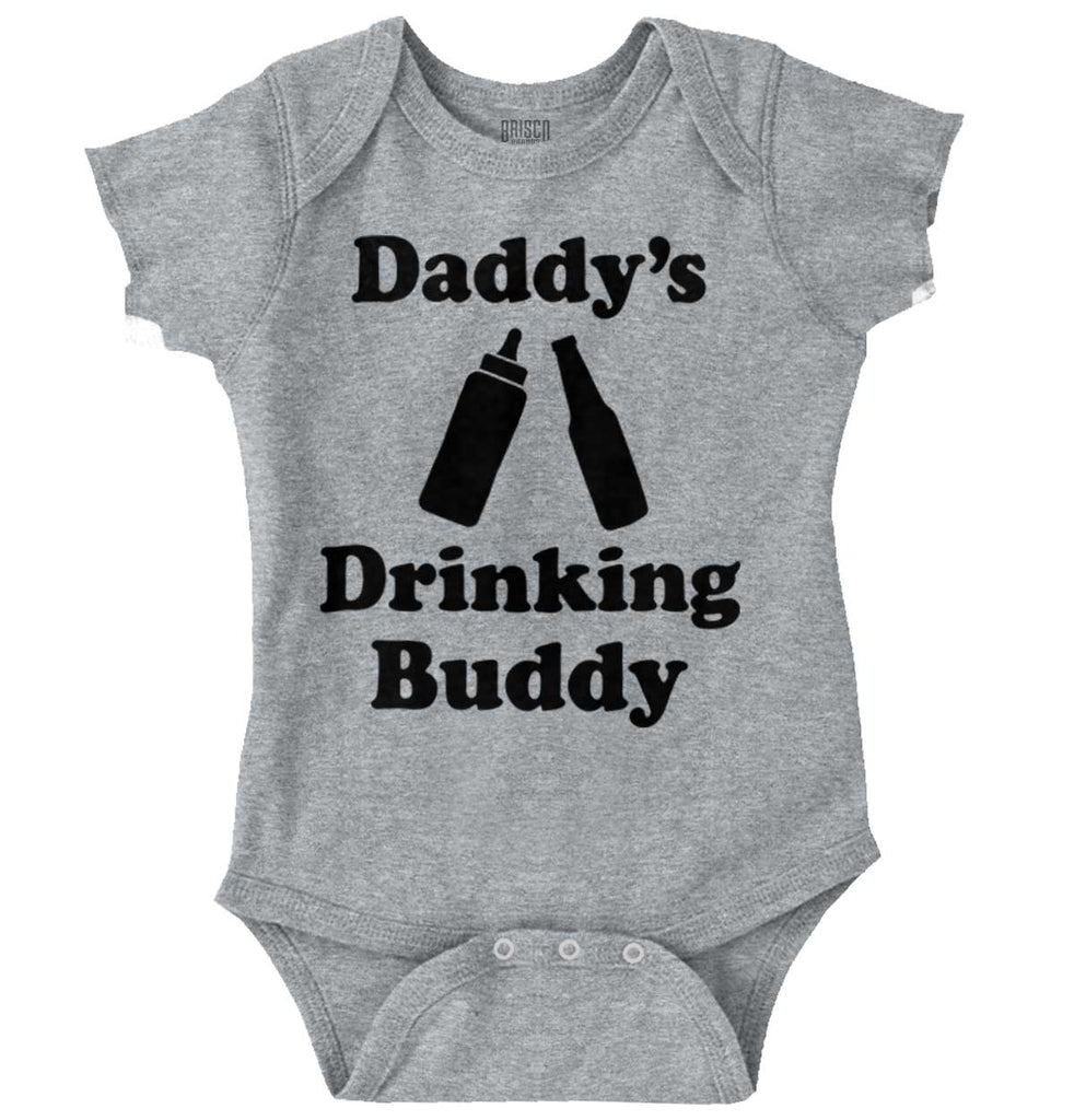 Drinking Buddy Romper Bodysuit-Direct To Garment Print-Brisco Baby