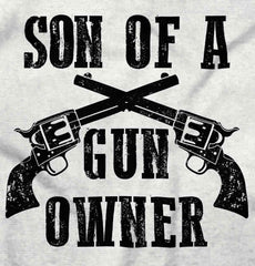 Son Gun Owner Infant Baby Bib-Direct To Garment Print-Brisco Baby