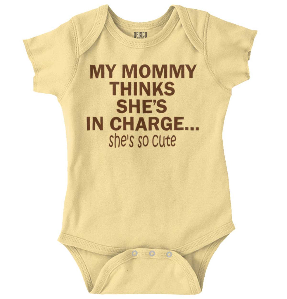 She's So Cute Romper Bodysuit-Direct To Garment Print-Brisco Baby