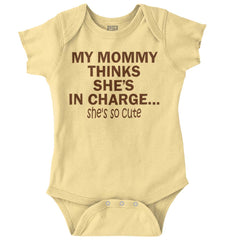 She's So Cute Romper Bodysuit-Direct To Garment Print-Brisco Baby
