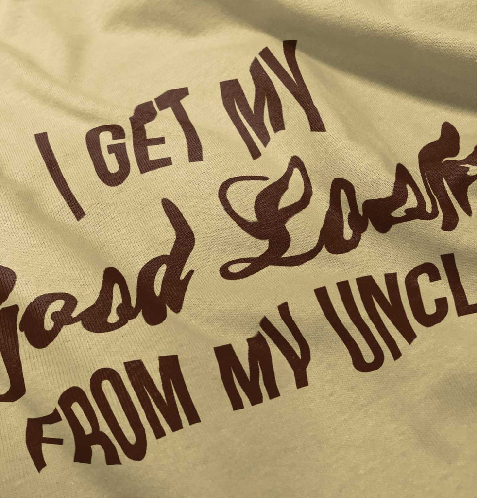Good Looks From Uncle Romper Bodysuit-Direct To Garment Print-Brisco Baby