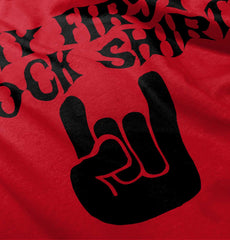 Rock Shirt Toddler Pullover Hoodie-Direct To Garment Print-Brisco Baby