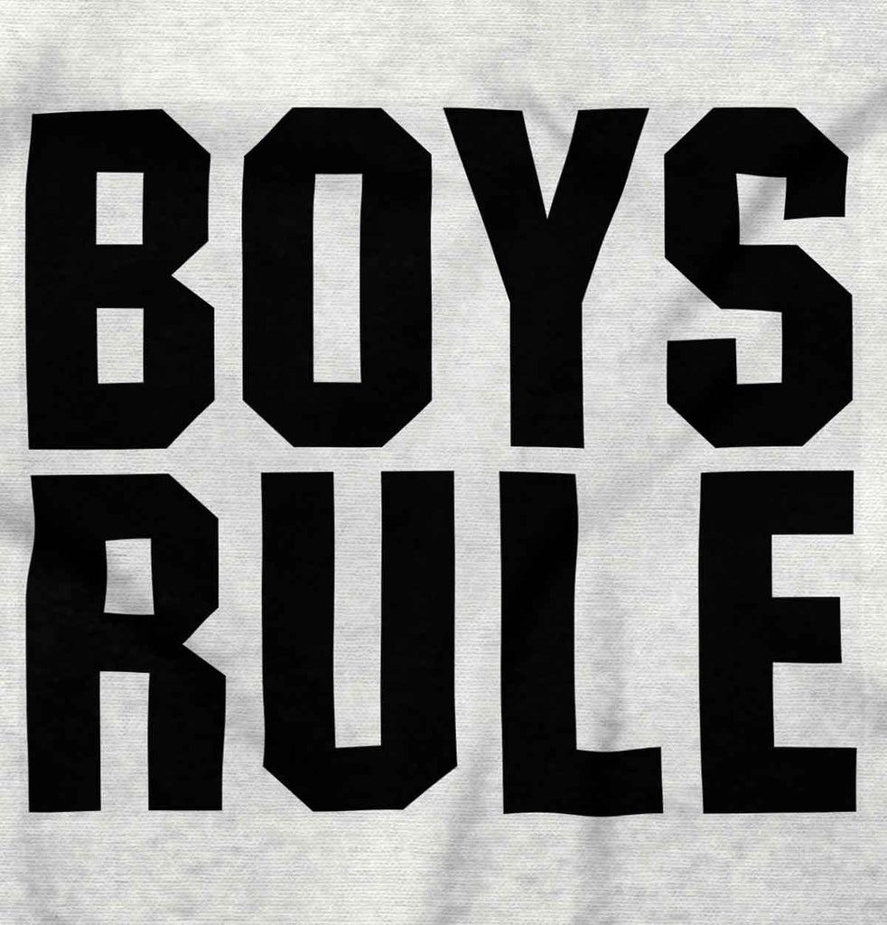 Boys Rule Infant Toddler T Shirt-Direct To Garment Print-Brisco Baby