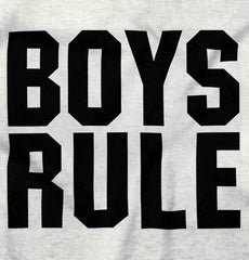 Boys Rule Infant Toddler T Shirt-Direct To Garment Print-Brisco Baby