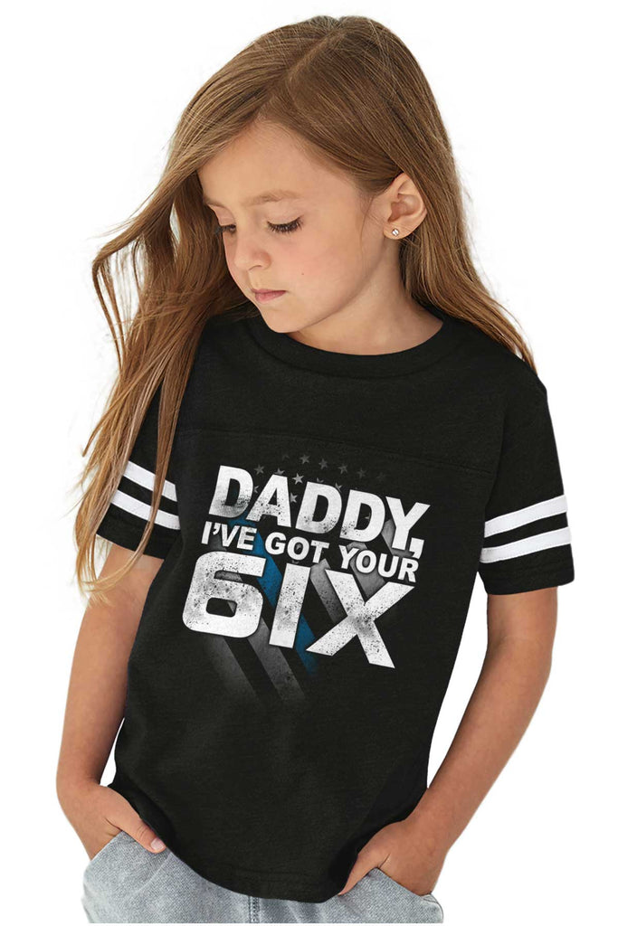 Got Your Six Toddler Football Jersey Tee-Direct To Garment Print-Brisco Baby