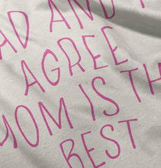 Mom Is Best Baby Striped Skirt Dress-Direct To Garment Print-Brisco Baby