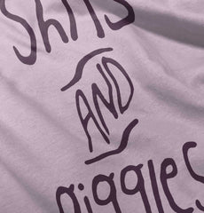 Shits and Giggles Infant Baby Bib-Direct To Garment Print-Brisco Baby