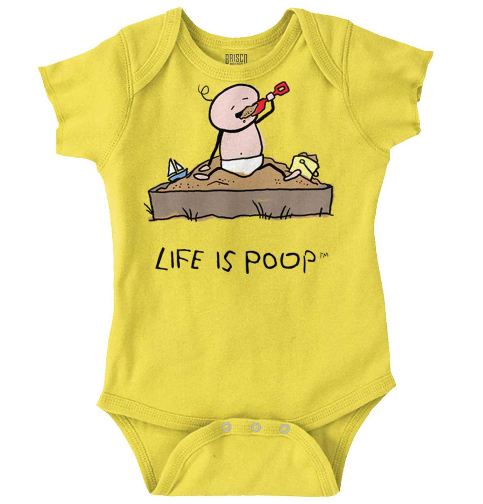 Eating Sand Romper Bodysuit-Direct To Garment Print-Brisco Baby