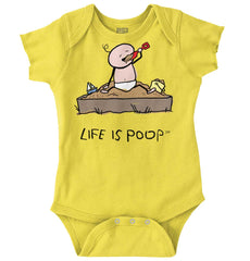 Eating Sand Romper Bodysuit-Direct To Garment Print-Brisco Baby