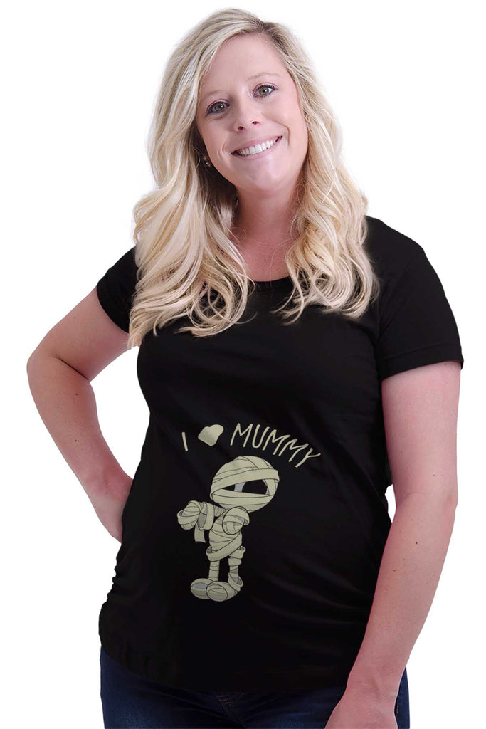 I Heart Mummy Maternity T-Shirt-Direct To Garment Print-Brisco Baby
