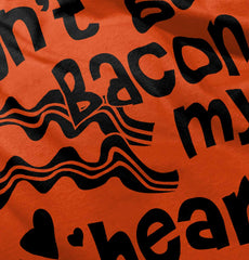 Don't Bacon my Heart Romper Bodysuit-Direct To Garment Print-Brisco Baby