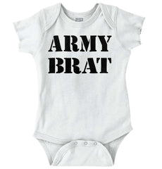 Army Brat Romper Bodysuit-Direct To Garment Print-Brisco Baby