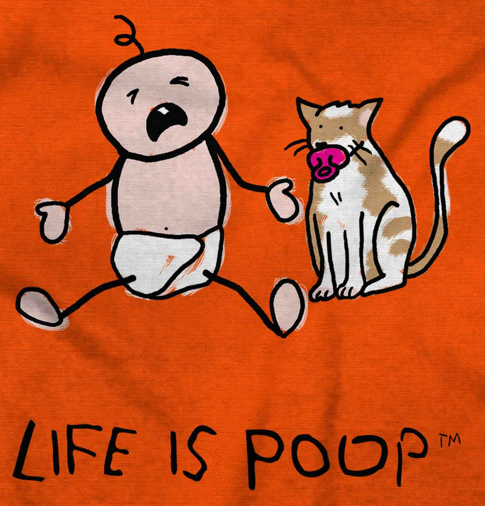 Cat Pacifier Infant Toddler T Shirt-Direct To Garment Print-Brisco Baby