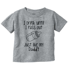 Like My Daddy Infant Toddler T Shirt-Direct To Garment Print-Brisco Baby