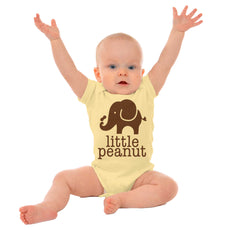 Elephant Peanut Romper Bodysuit-Direct To Garment Print-Brisco Baby