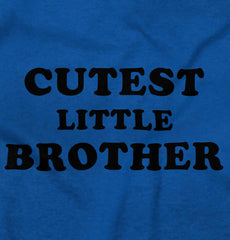 Cutest Little Brother Infant Toddler T Shirt-Direct To Garment Print-Brisco Baby