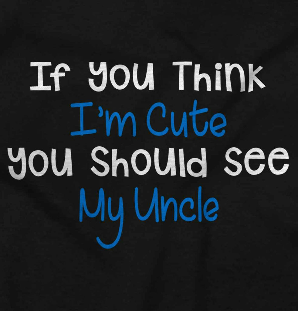 See My Uncle Ringer Romper Bodysuit-Direct To Garment Print-Brisco Baby