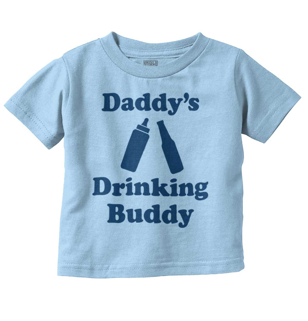 Drinking Buddy Infant Toddler T Shirt-Direct To Garment Print-Brisco Baby