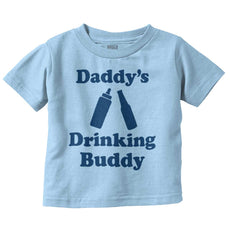 Drinking Buddy Infant Toddler T Shirt-Direct To Garment Print-Brisco Baby