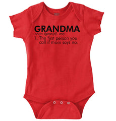 Grandma Defined Romper Bodysuit-Direct To Garment Print-Brisco Baby