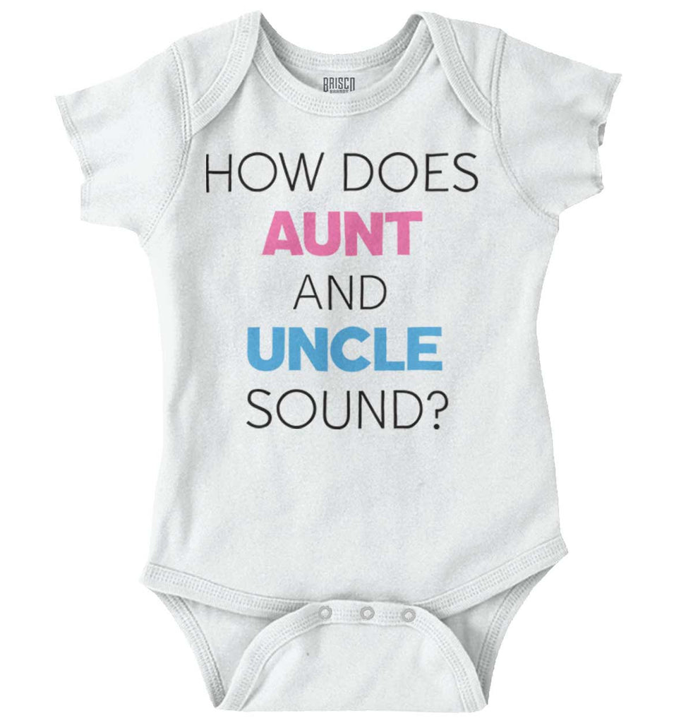 Aunt And Uncle Sound Romper Bodysuit-Direct To Garment Print-Brisco Baby