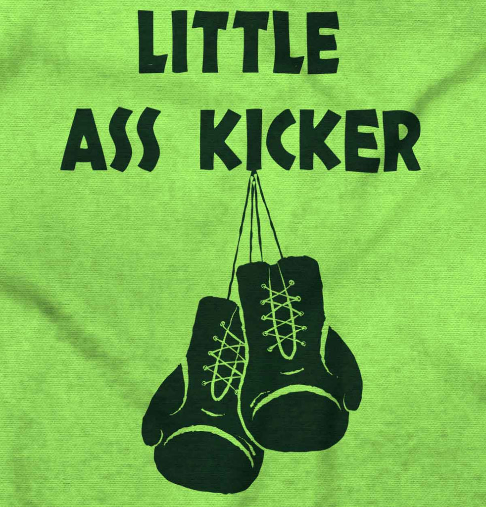 Little Ass Kicker Romper Bodysuit-Direct To Garment Print-Brisco Baby