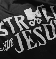 Stroll With Jesus Romper Bodysuit-Direct To Garment Print-Brisco Baby