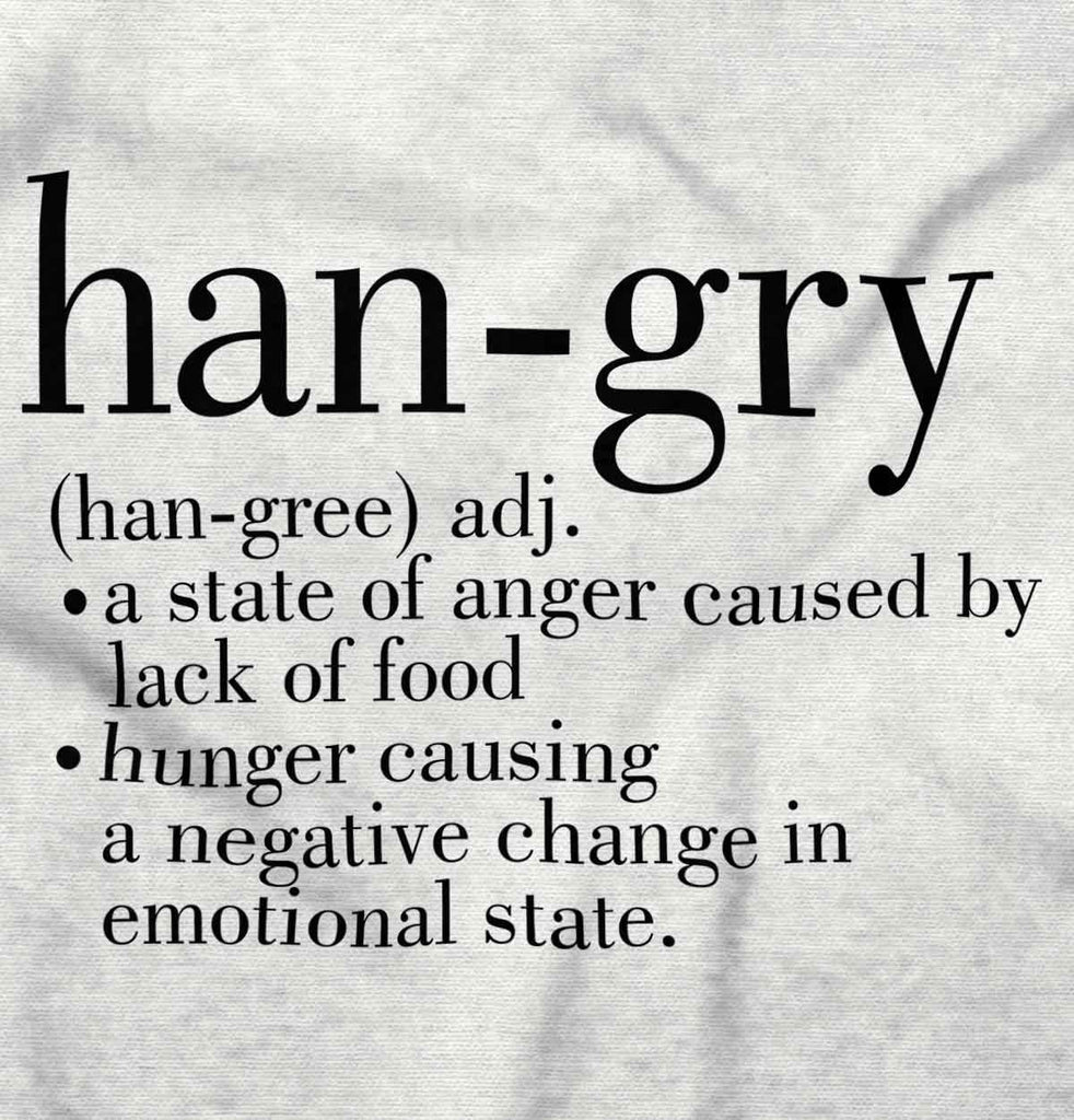 Hangry Definition Romper Bodysuit-Direct To Garment Print-Brisco Baby