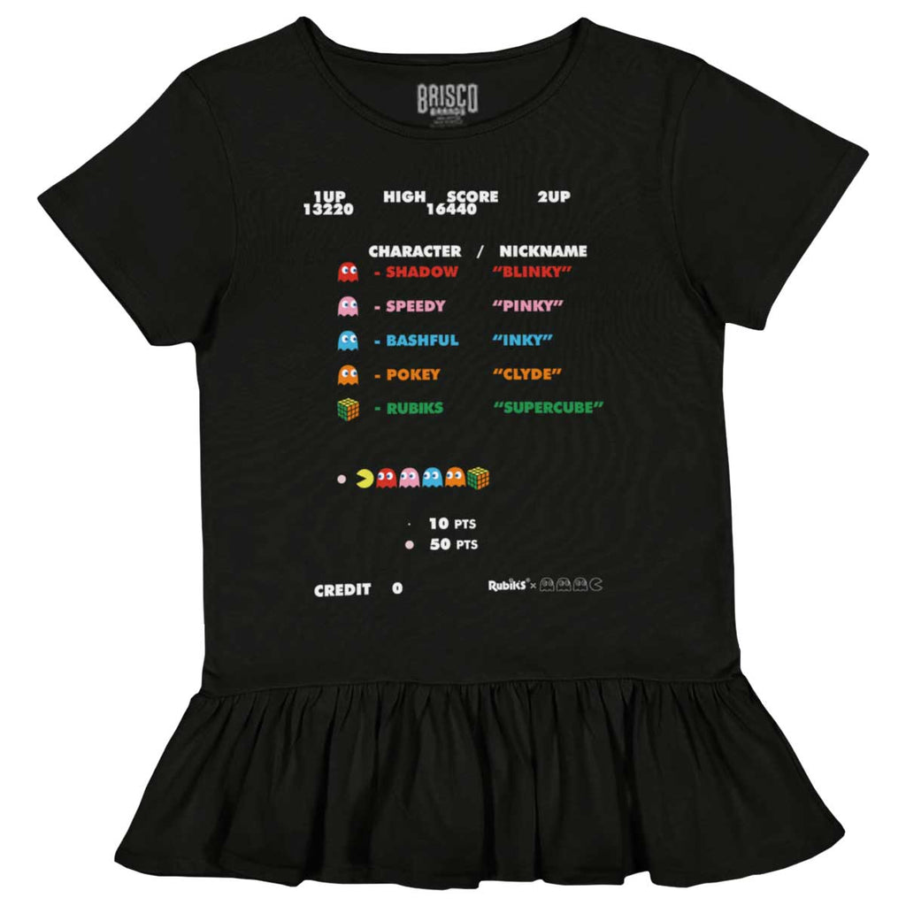 High Score Toddler Ruffle Bottom Tee-Direct To Garment Print-Brisco Baby