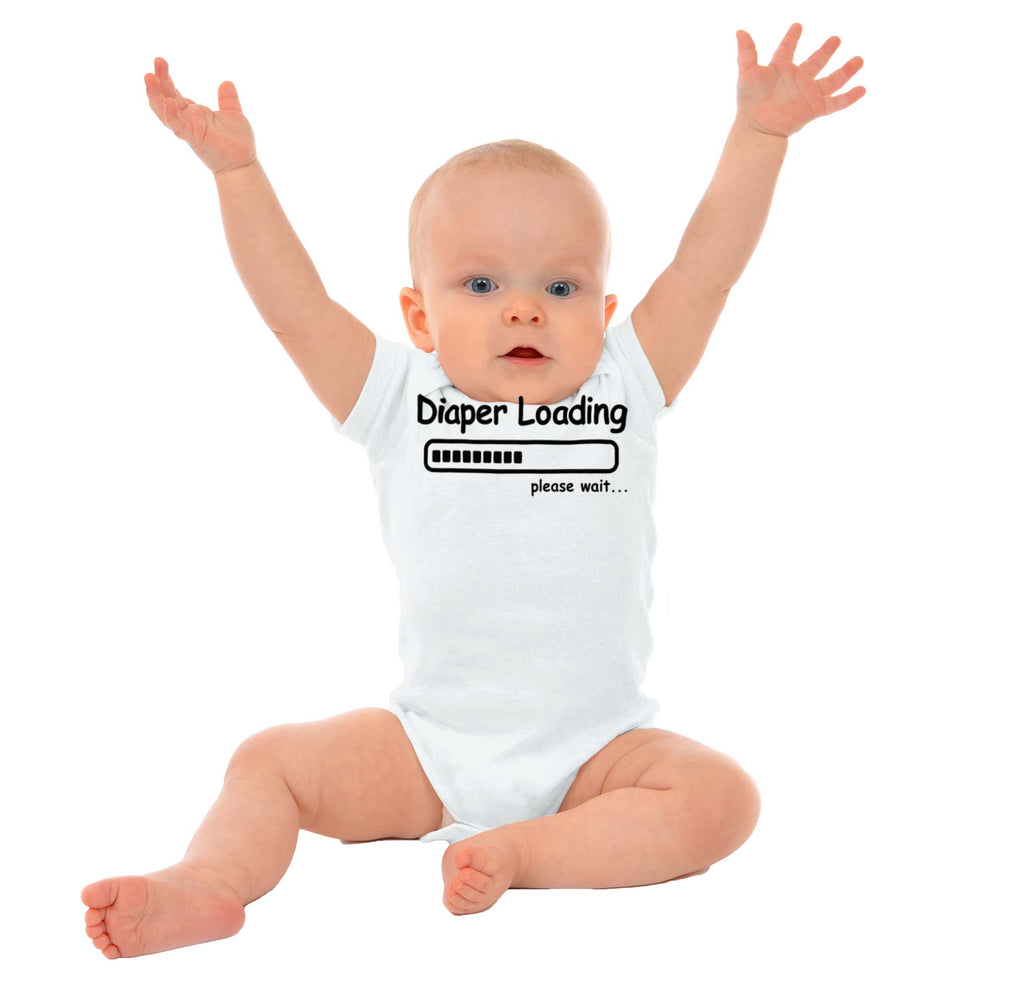 Diaper Loading Romper Bodysuit-Direct To Garment Print-Brisco Baby
