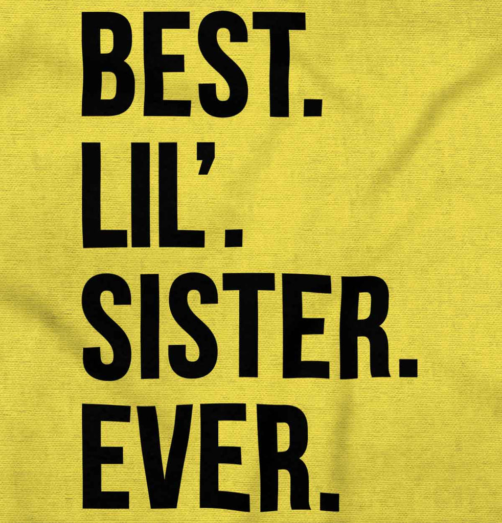 Best Lil Sister Ever Romper Bodysuit-Direct To Garment Print-Brisco Baby