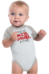 Tit Faced Raglan Romper Bodysuit-Direct To Garment Print-Brisco Baby