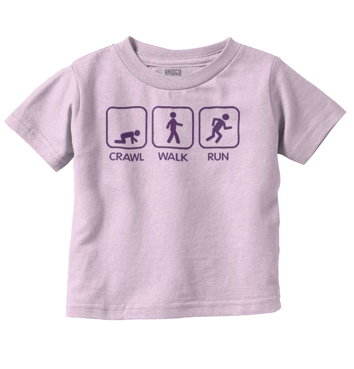 Crawl Walk Run Infant Toddler T-Shirt | Brisco Baby