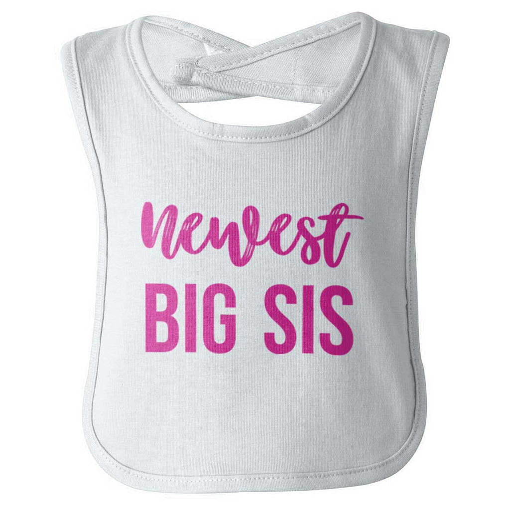 Newest Big Sis Infant Baby Bib-Direct To Garment Print-Brisco Baby