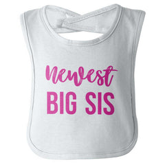 Newest Big Sis Infant Baby Bib-Direct To Garment Print-Brisco Baby