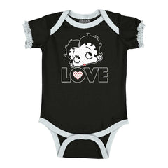 Love Betty Baby Ruffled Trim Romper-Direct To Garment Print-Brisco Baby