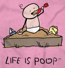 Eating Sand Infant Toddler T Shirt-Direct To Garment Print-Brisco Baby