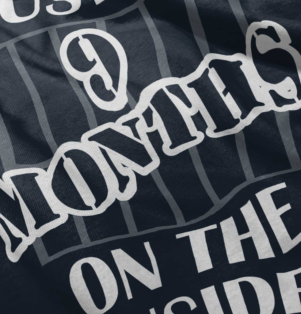 9 Months On The Inside Solid Baby Pajama Top-Direct To Garment Print-Brisco Baby