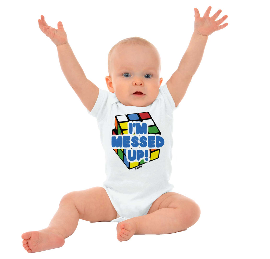 Messed Up Romper Bodysuit-Direct To Garment Print-Brisco Baby