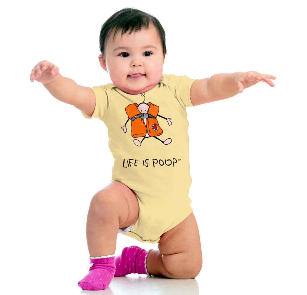 Baby Life Vest Romper Bodysuit-Direct To Garment Print-Brisco Baby