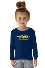 I Didn't Do It Solid Baby Pajama Top-Direct To Garment Print-Brisco Baby