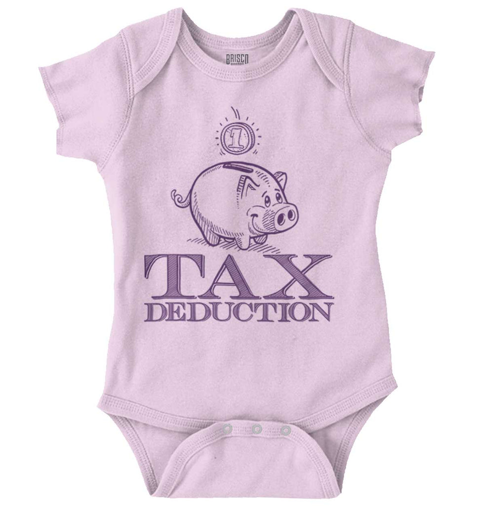 Cutest Tax Deduction Romper Bodysuit-Direct To Garment Print-Brisco Baby